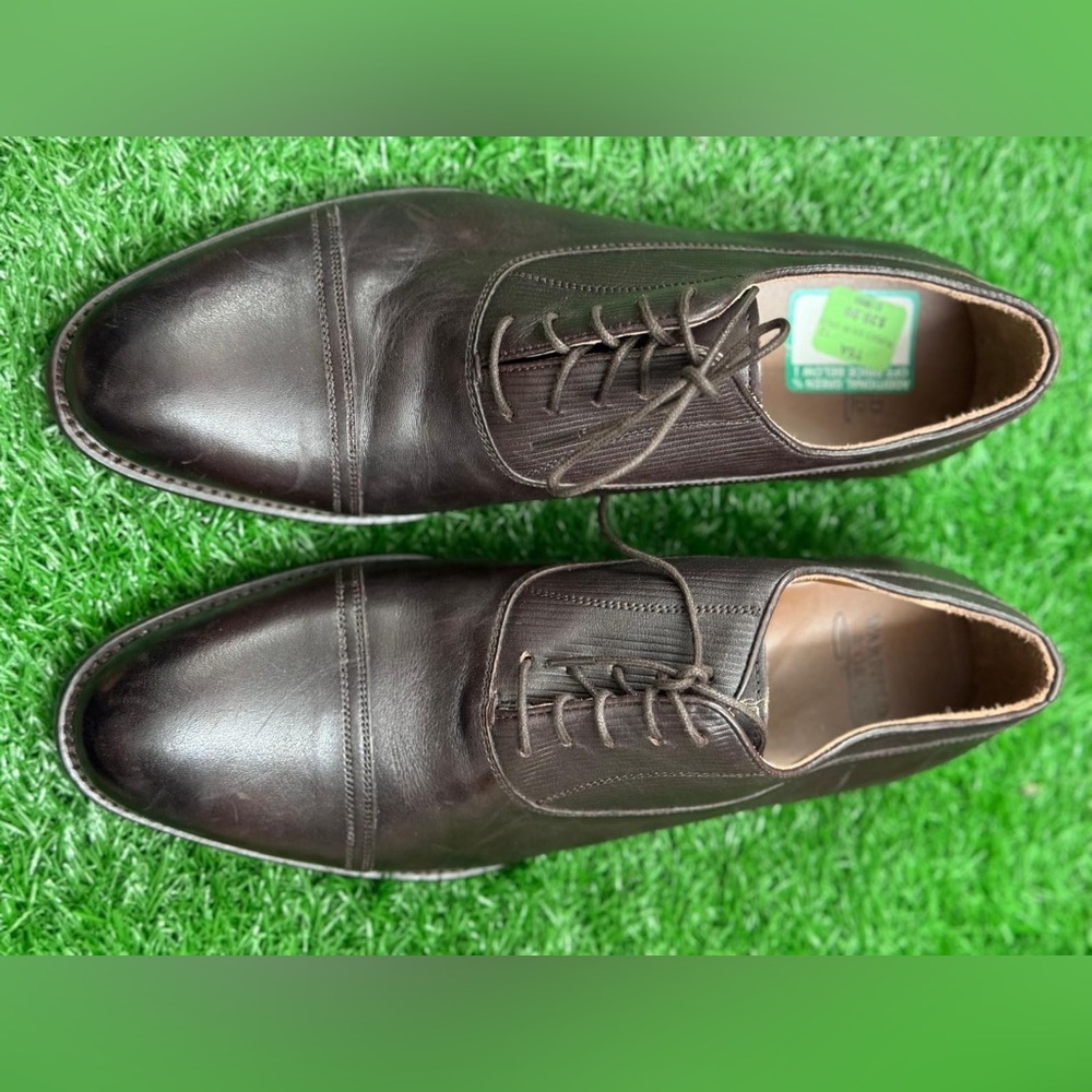 Warfield & Grand Men's‎ Lennox Leather Dress Oxford Shoes Brown Size 9